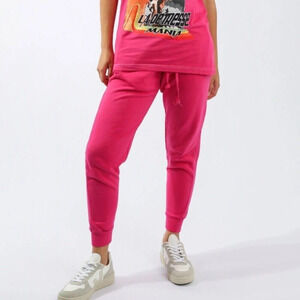 NWT La Detresse Revolve Pink Cookies Panic Pink Sweatpants Extra Small XS